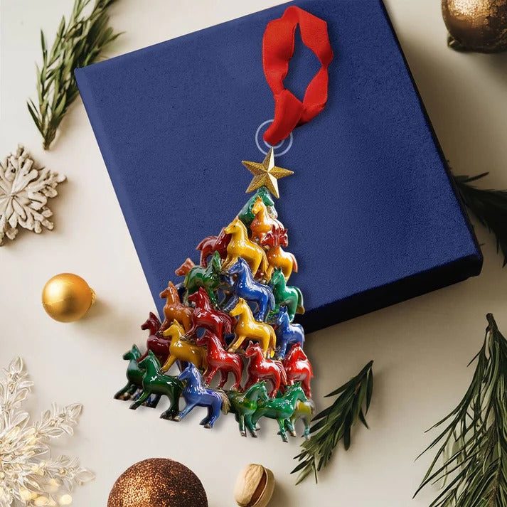 Horse Pyramid Christmas Tree Ornament