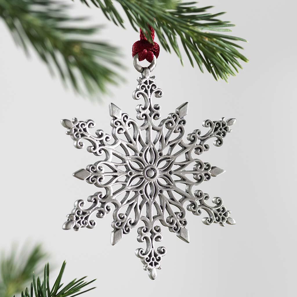 Solid Pewter Christmas Tree Ornament - BUY 5