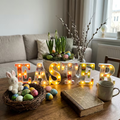 Easter Glow LED Letter Decor Set (E-A-S-T-E-R) – Pastel Lighted Spring Mantel Sign