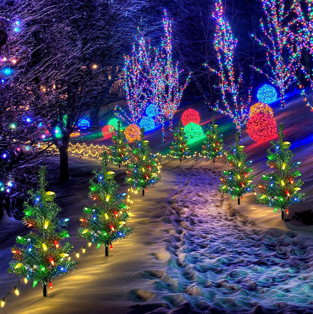 🎄Christmas 🔥Solar Powered Christmas Tree with 20 LED Strawberry Lights
