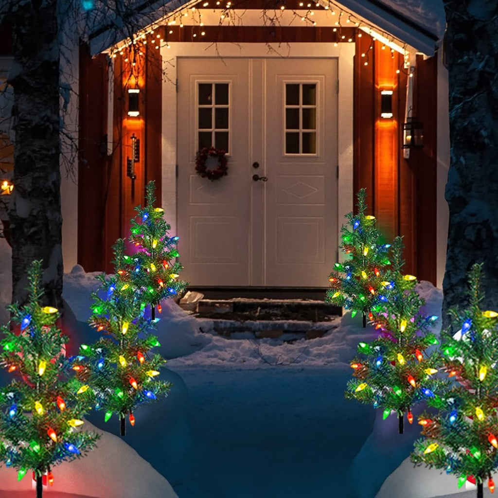 🎄Christmas 🔥Solar Powered Christmas Tree with 20 LED Strawberry Lights