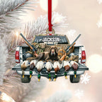 Personalized Duck Hunting Christmas Ornament