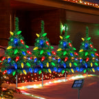 🎄Christmas 🔥Solar Powered Christmas Tree with 20 LED Strawberry Lights