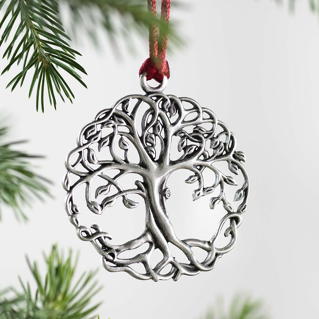 Solid Pewter Christmas Tree Ornament - BUY 5