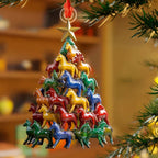 Horse Pyramid Christmas Tree Ornament