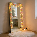 Rainbow Easter Tinsel Garland with Egg String Lights