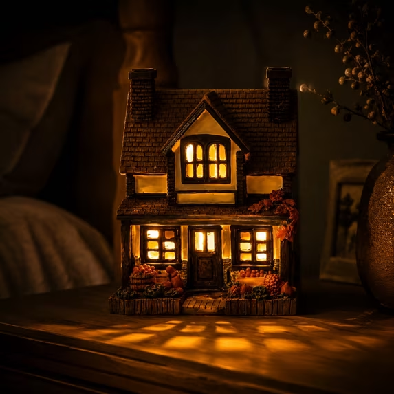 Fall Pumpkin Light-Up Cottage Decor Collection