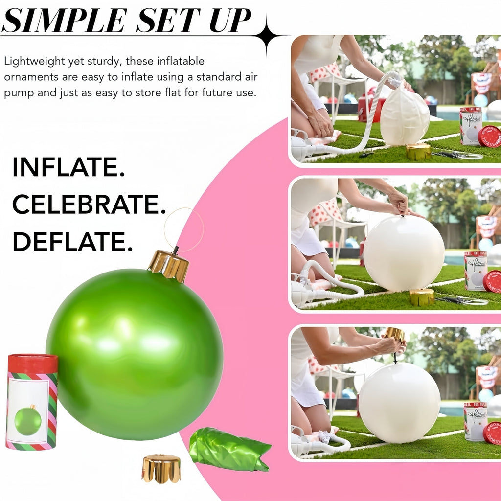 🎄Early Christmas 🔥Oversized Inflatable Christmas Ornament Balls