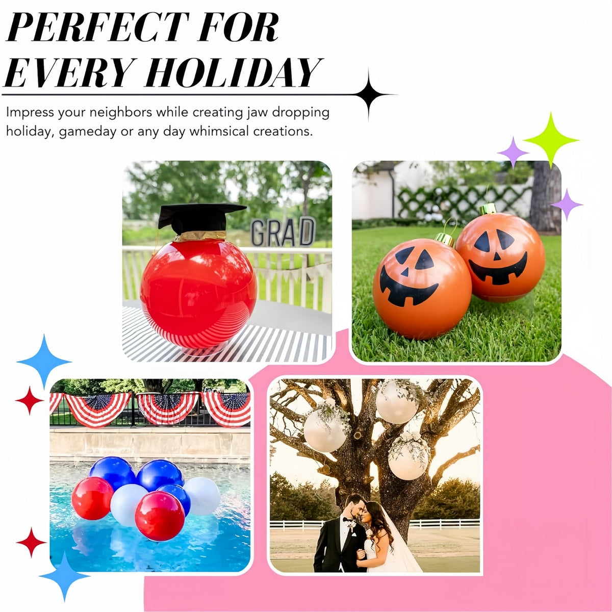 🎄Early Christmas 🔥Oversized Inflatable Christmas Ornament Balls