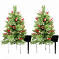 Solar Christmas Tree – 30" Pre-Lit Outdoor Pathway & Porch Tree