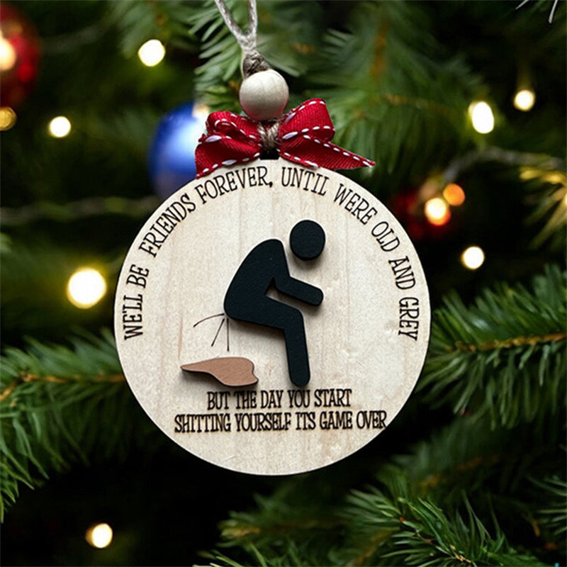 Funny Friend Christmas Ornament