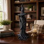Black Witch Root Statue Tabletop Decor