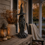 Black Witch Root Statue Tabletop Decor