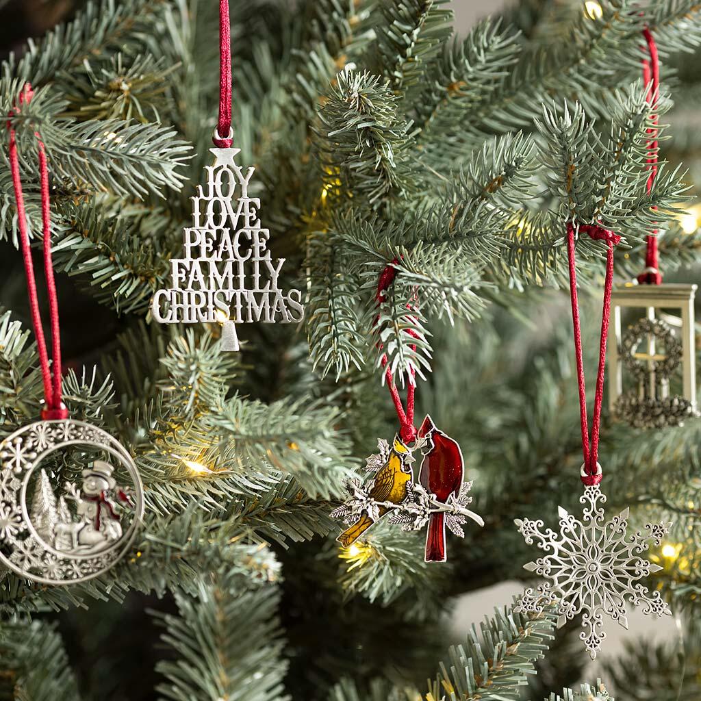 Solid Pewter Christmas Tree Ornament - BUY 5