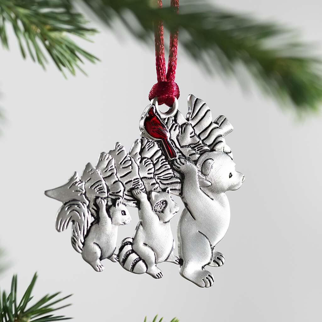 Solid Pewter Christmas Tree Ornament - BUY 5
