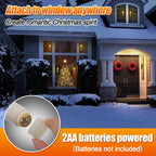 6 Pcs Christmas Flameless Flickering Candles with Timer, Removable Candlestick, Suction Cup