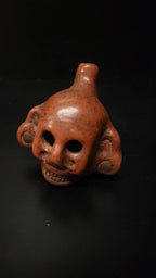 Death Whistle, LOUD, Skull, Small Penacho, Hand Crafted