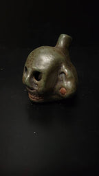 Death Whistle, LOUD, Skull, Small Penacho, Hand Crafted