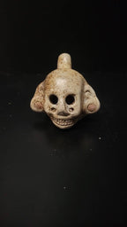 Death Whistle, LOUD, Skull, Small Penacho, Hand Crafted