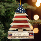 Personalized Military Christmas Ornaments
